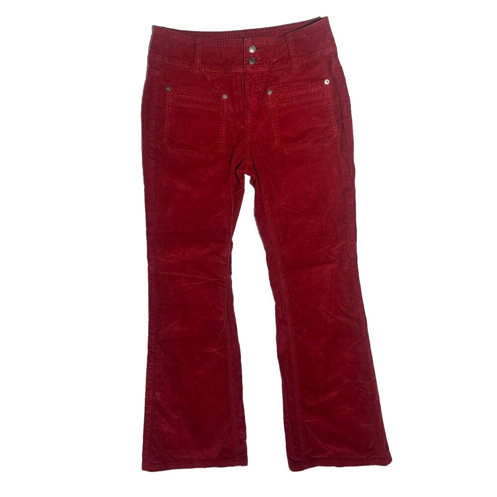 Free People We The Free CRVY Karma Cord Flare Pant Red Sz 27/4